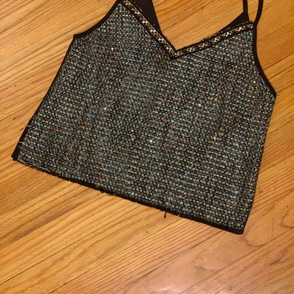 Contrast Sequin Tank. - Picture 6 of 6